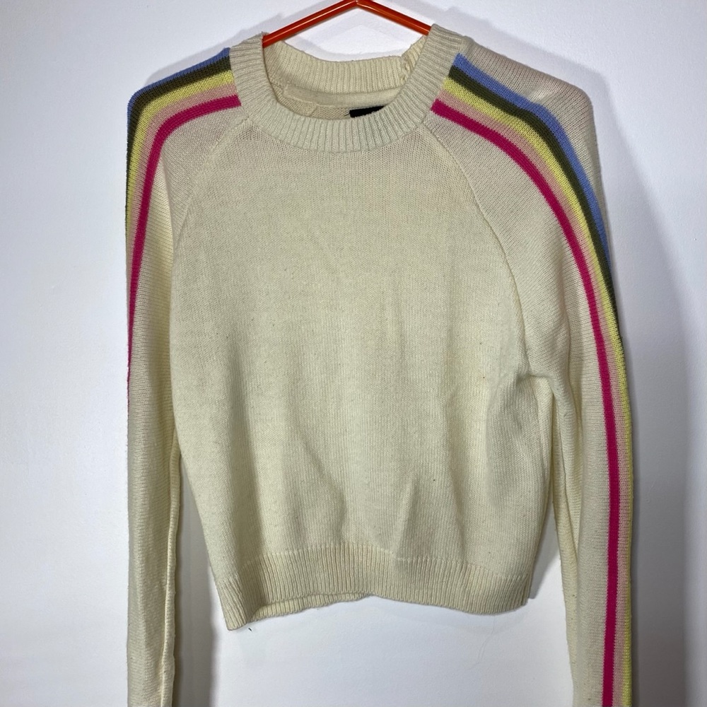 rue 21 colorful white sweater size small